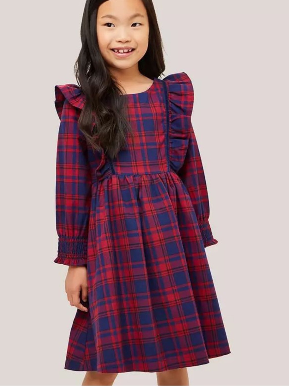 NEW | Tea Collection | Tartan Ruffle Dress | Holiday Collection | 4